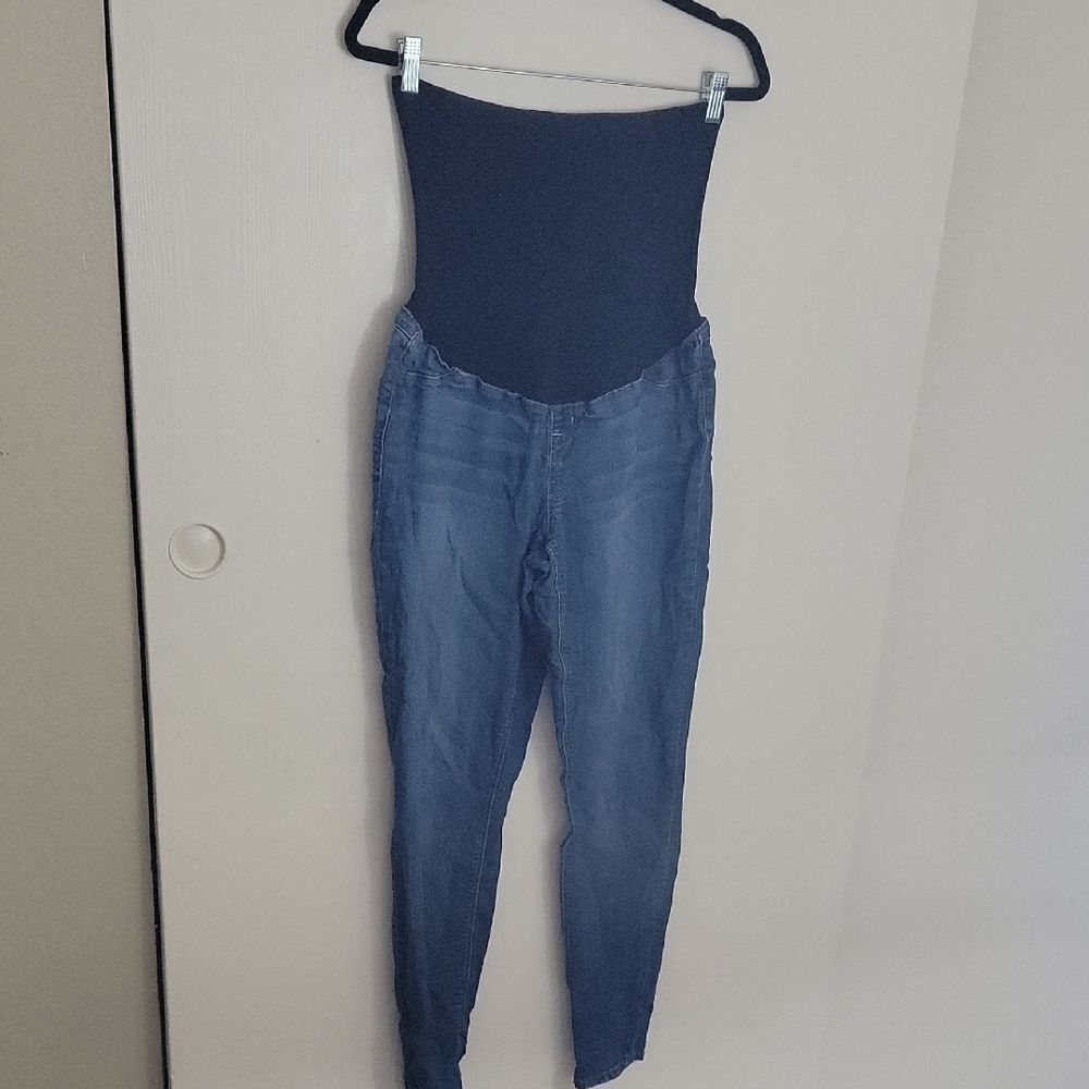 Blue maternity jeans